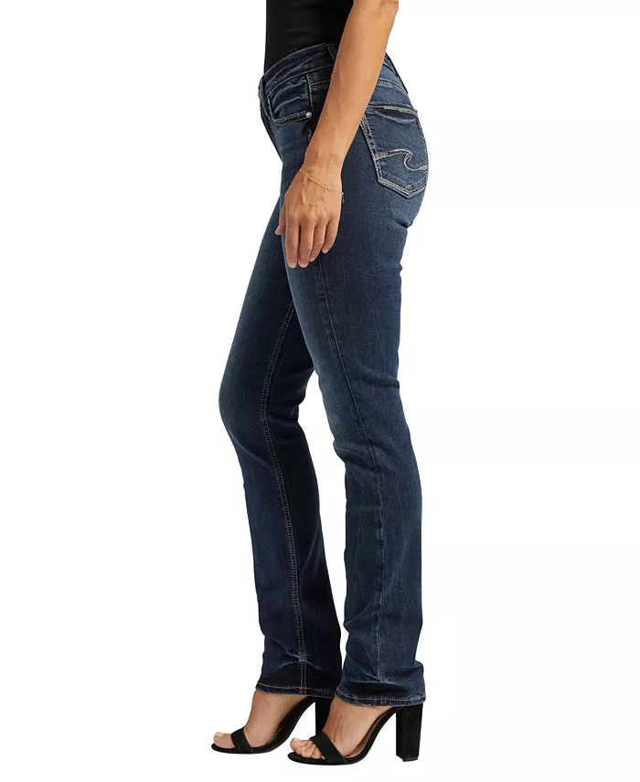 Suki Curvy Mid Rise Straight-Leg Jeans - thumbnail 3