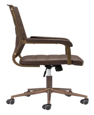 41" Steel, Polyurethane Auction Swivel Base Office Chair