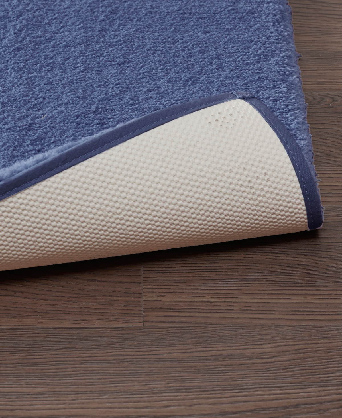 Madison Park Signature Marshmallow Bath Rug, 20" X 30" In Blue