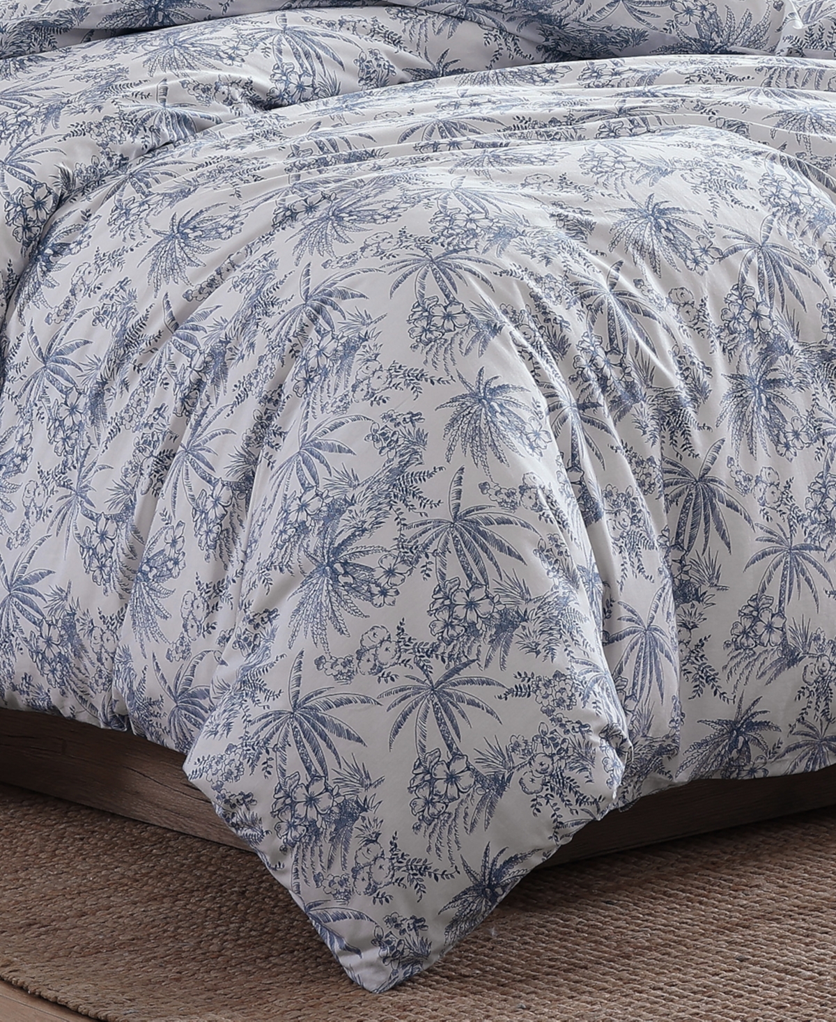 Tommy Bahama Home Pen And Ink Cotton 3 Piece Duvet Cover Set