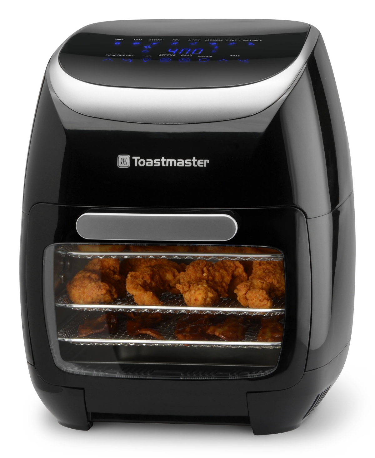 Toastmaster 11-liter Digital Air Fryer And Rotisserie In Black