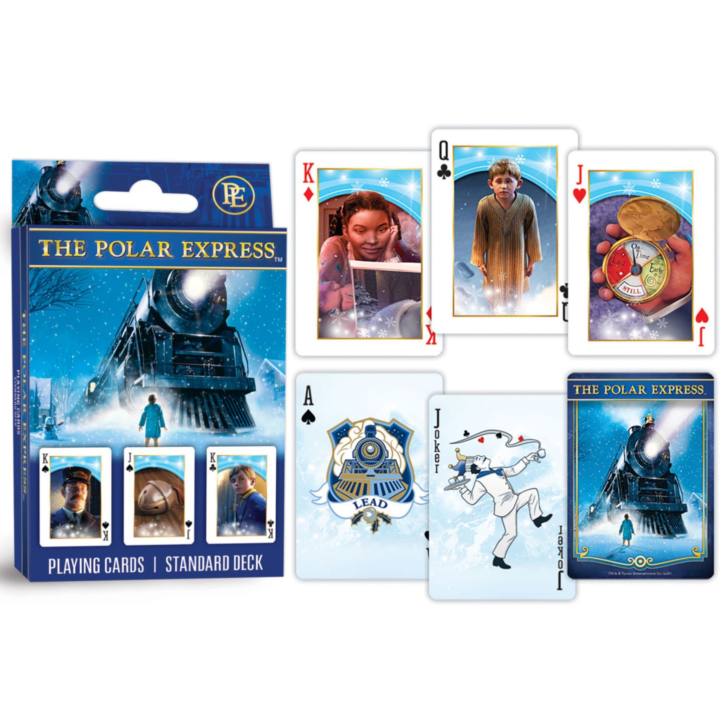 Детские игрушки MasterPieces Puzzles Masterpieces The Polar Express 54-Card Playing Cards, от 8 лет, цвет: Разноцветный — фото 3