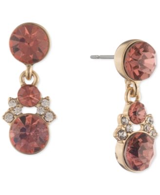 Givenchy - Pav&eacute; & Color Crystal Drop Earrings
