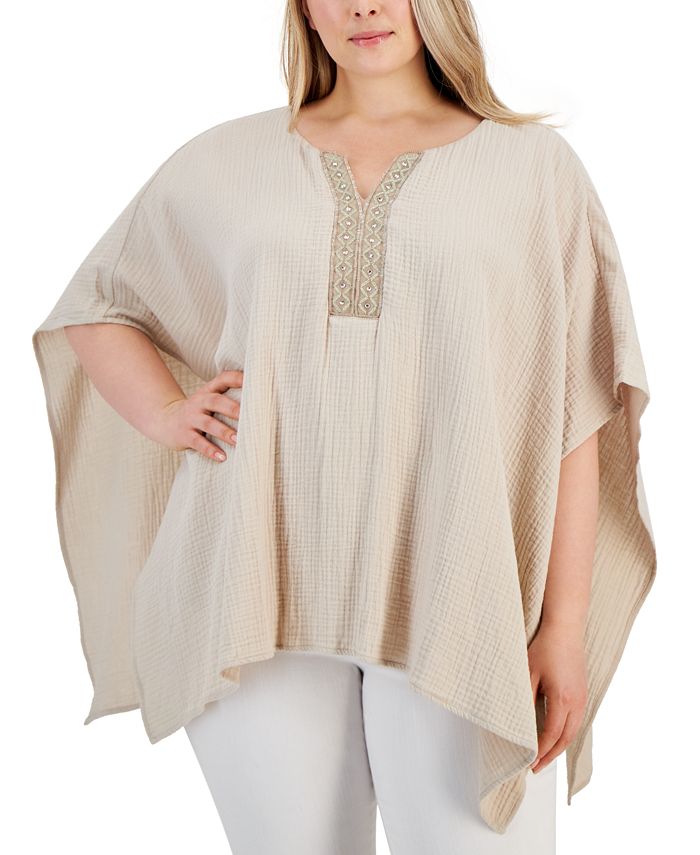 Macy's poncho tops hot sale