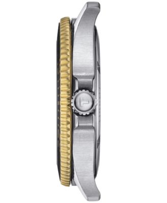 Men's Swiss Seastar 1000 Black Rubber Strap Watch 40mm