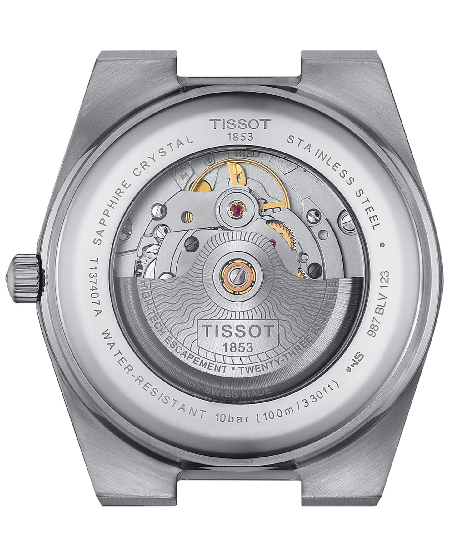Мужские часы Tissot Swiss Automatic PRX Stainless Steel Bracelet Watch 40mm — фото 3