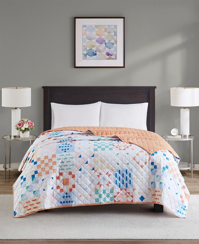Home Design Printed Patchwork Quilt Full Queen Created for
