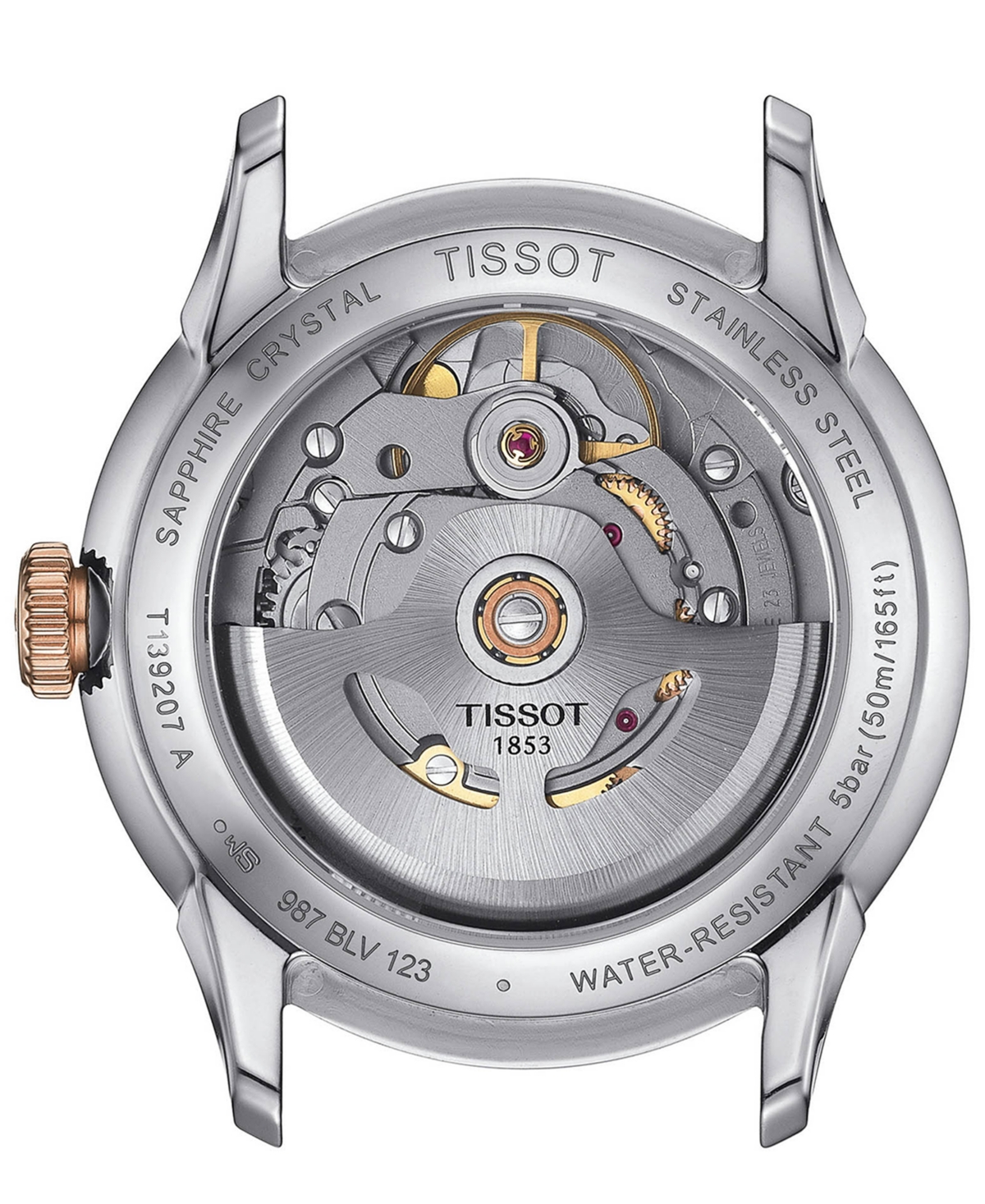 Shop Tissot Women's Swiss Automatic Chemin Des Tourelles Powermatic 80 Two-tone Stainless Steel Bracelet Watch 3 In No Color