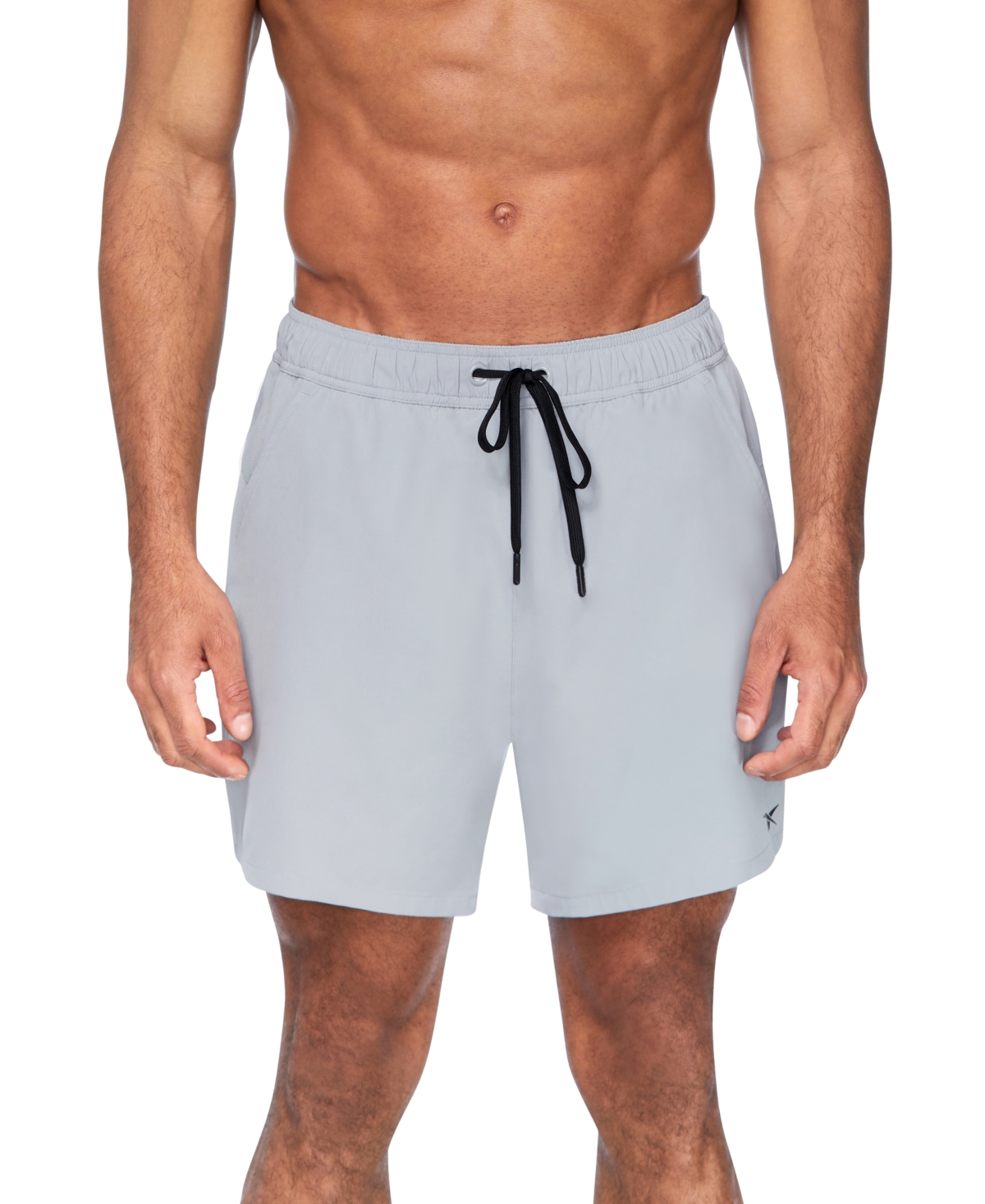 Shop Reebok Men's 5" Quick-dry Core Volley Swim Shorts In Grey