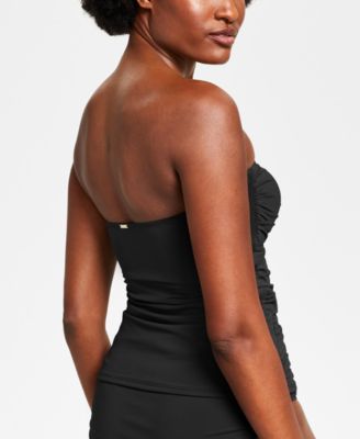 Twist-Front Ruched Tankini Top