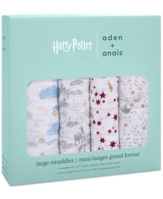 Baby Boys or Baby Girls Harry Potter Swaddles, Pack of 4