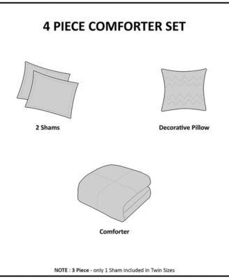 Felicia Velvet 4-Pc. Comforter Set, Full/Queen