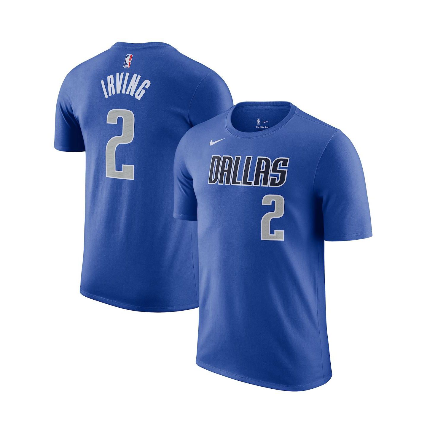 Мужская футболка Nike Kyrie Irving Blue Dallas Mavericks Icon Name and Number — фото 1