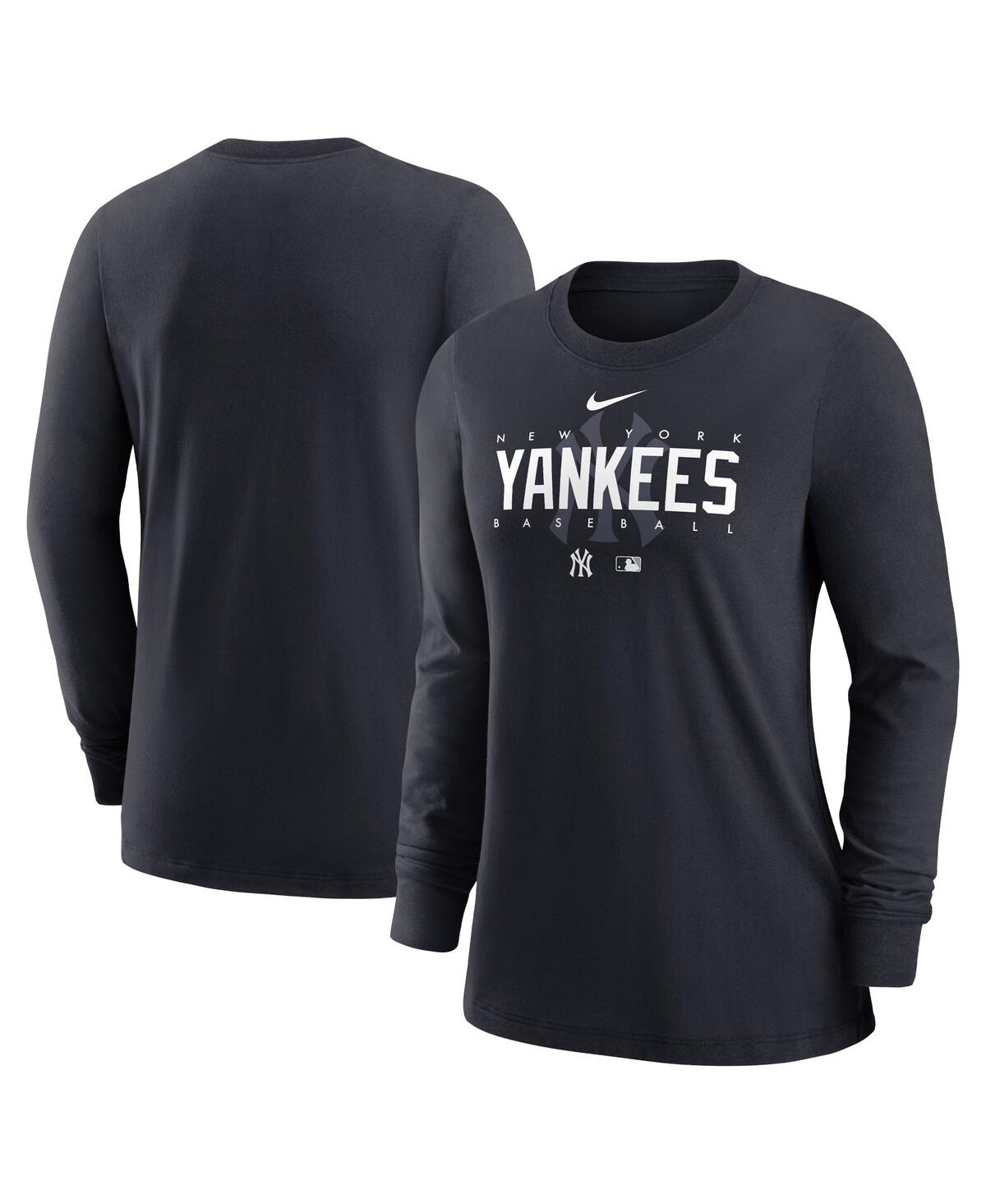 Nike Women's  Navy New York Yankees Authentic Collection Legend Performance Long Sleeve T-shirt