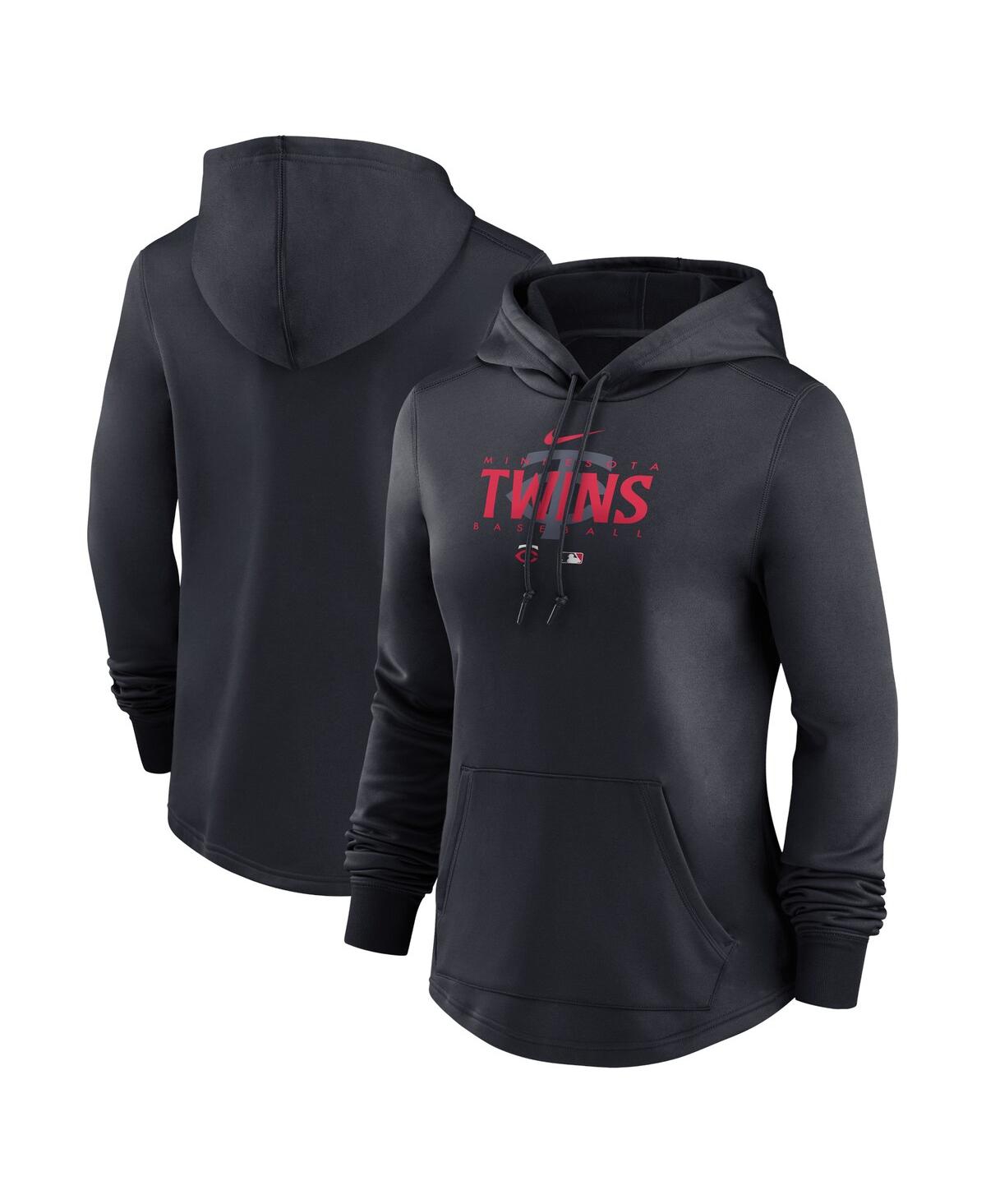 Shop Nike Women's  Black Minnesota Twins Authentic Collection Pregame Performance Pullover Hoodie