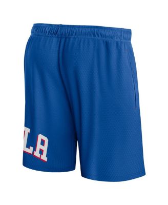 Men's Royal Philadelphia 76ers Free Throw Mesh Shorts
