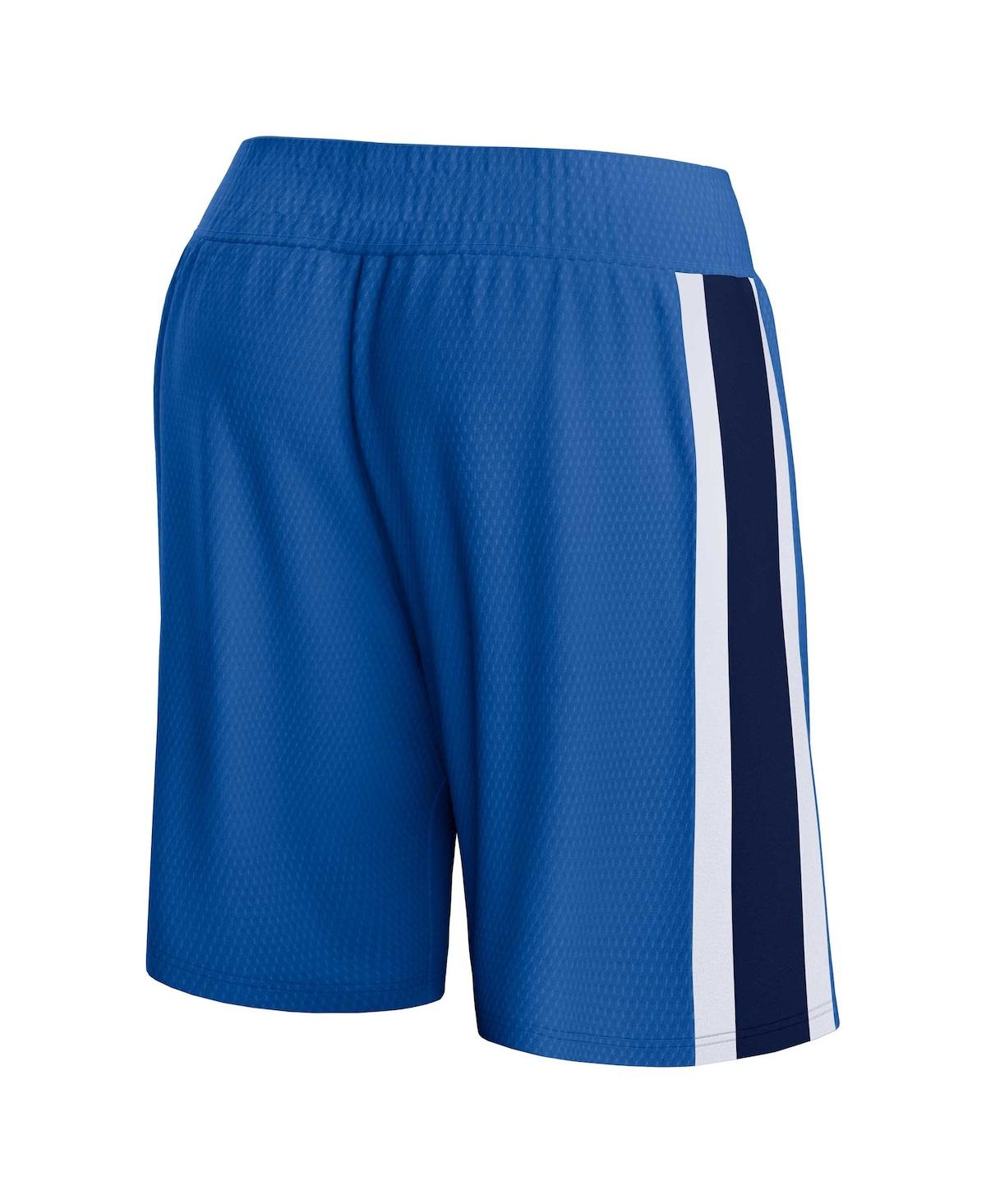 Shop Fanatics Men's  Blue Dallas Mavericks Referee Iconic Mesh Shorts
