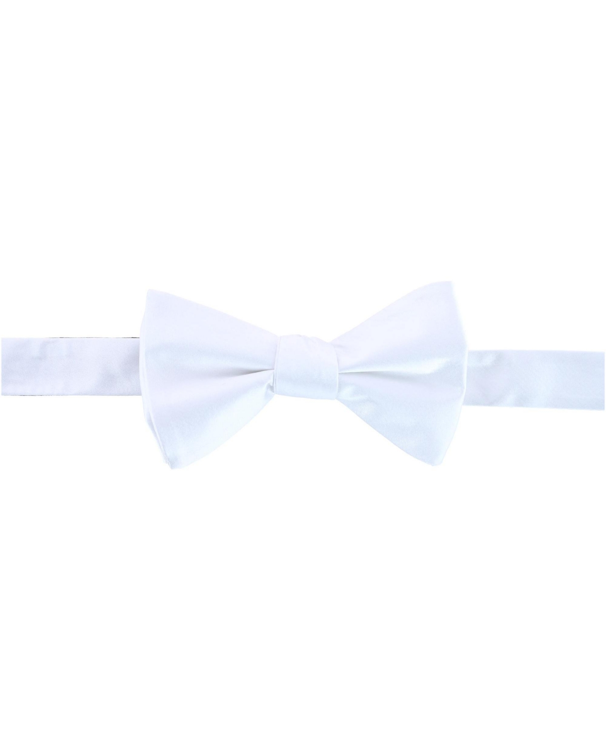 Men's Sutton Solid Color Silk Bow Tie - White