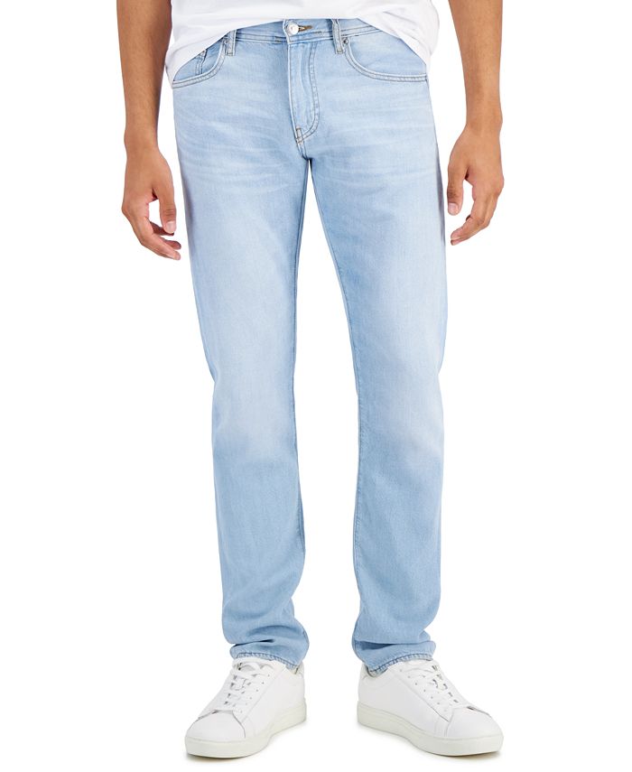 A|X Armani Exchange Men's Slim-Fit Light Wash Jeans - Macy's