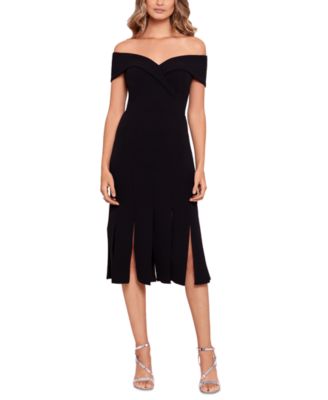 XSCAPE - Women's Sweetheart Off-The-Shoulder Neck Dress