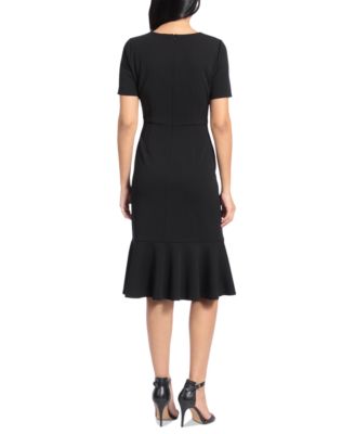 Petite Twisted Sheath Dress