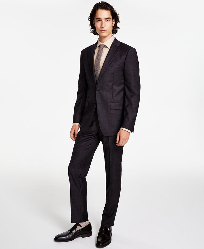 Calvin Klein Men's Slim-Fit Wool-Blend Stretch Suit Separates - Macy's