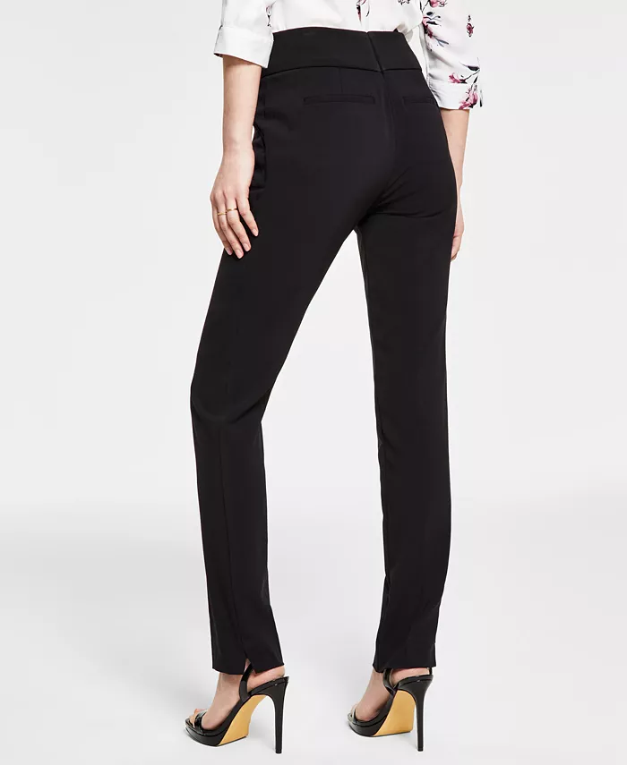 Juniors' Straight-Leg Trouser Pants - thumbnail 2