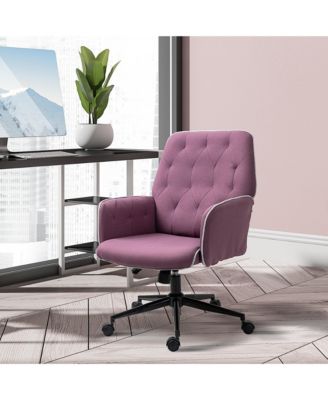 Mid-Back Tufted Spandex Office Computer Swivel Chair,