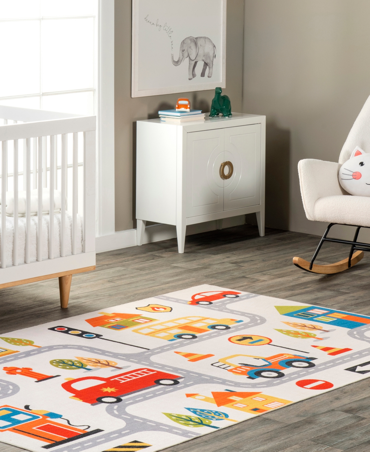 nuLoom Revel Carmina City Streets Washable Kids Area Rug