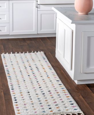 Loft Behati Polka Dot Kids Tasseled Area Rug