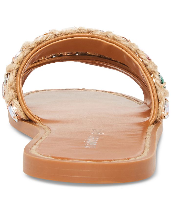 Madden Girl Acclaim Raffia Embellished Slide Sandals & Reviews