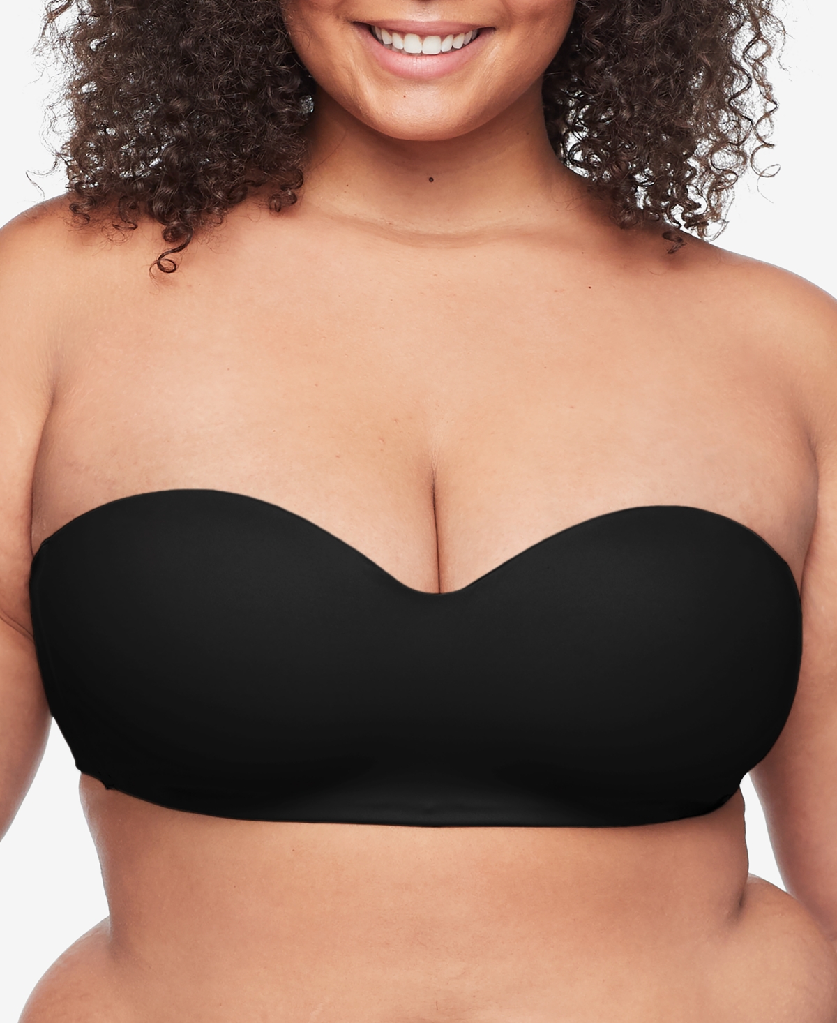 Shop Warner's Warners Easy Does It Easy Size Lightly Lined Wireless Strapless Bra Ry0161a In Black