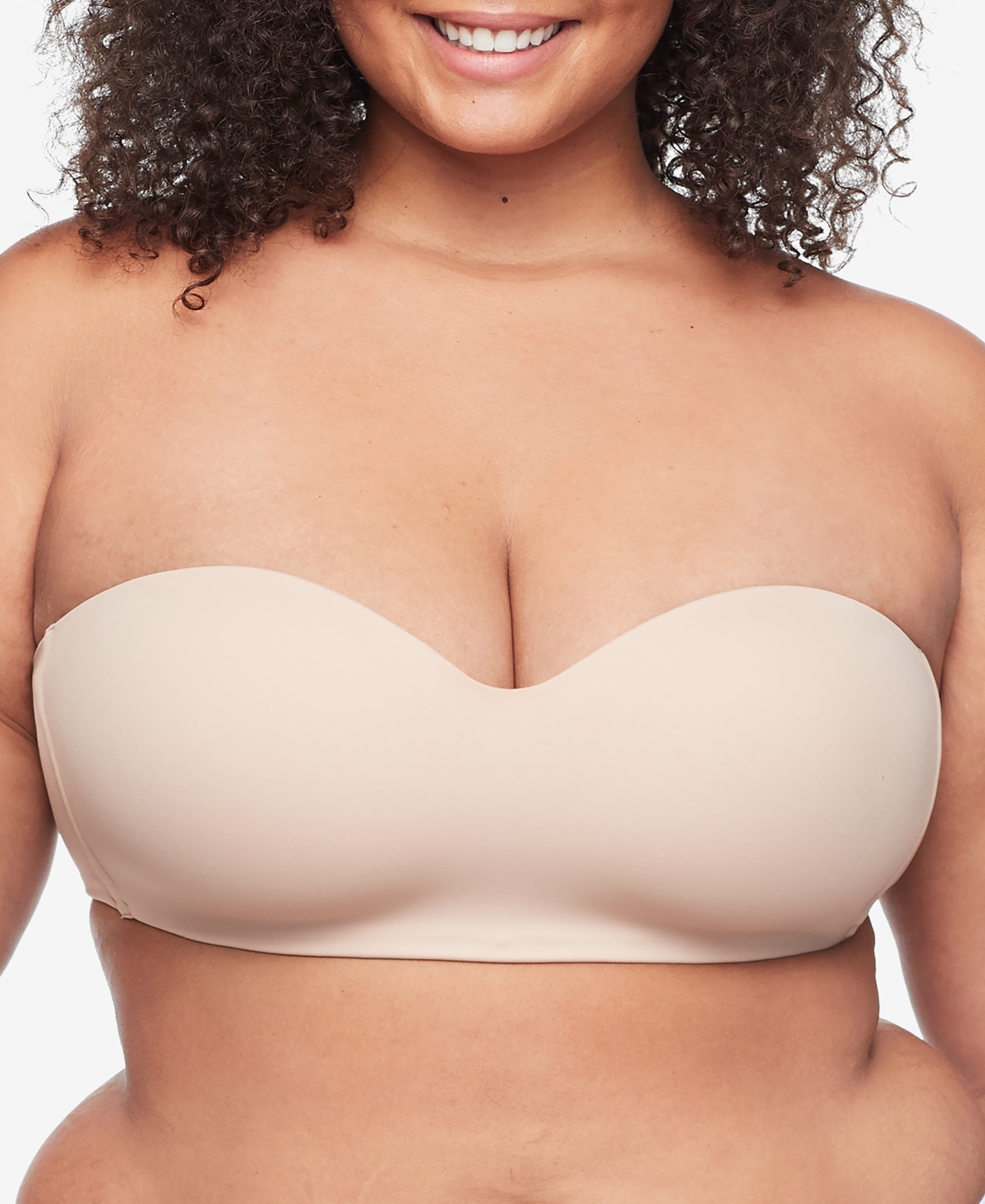 Warners Easy Does It Easy Size Lightly Lined Wireless Strapless Bra Ry0161a  In Toasted Almond