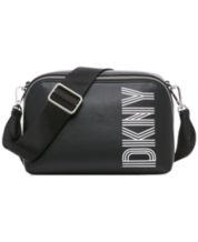 DKNY Women EW Zip Around Crossbody Bag Small Black Graffiti MSRP:$ 148.00  NWT