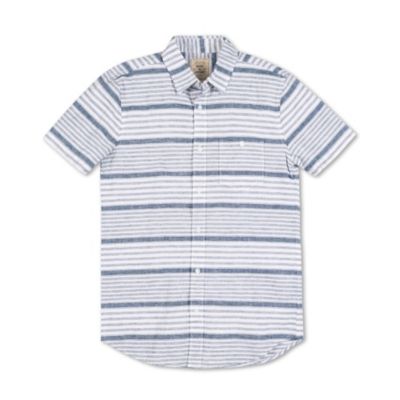 Men's Short Sleeve Linen Button Down Shirt