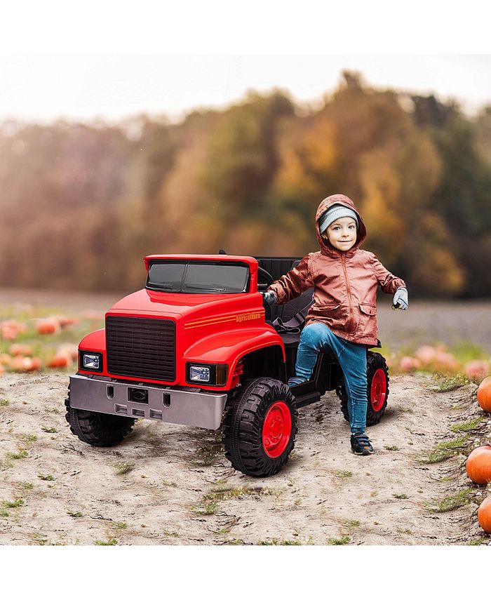 Dirt Bike Aosom Kids Ride On Tractor With Storage, Excavator