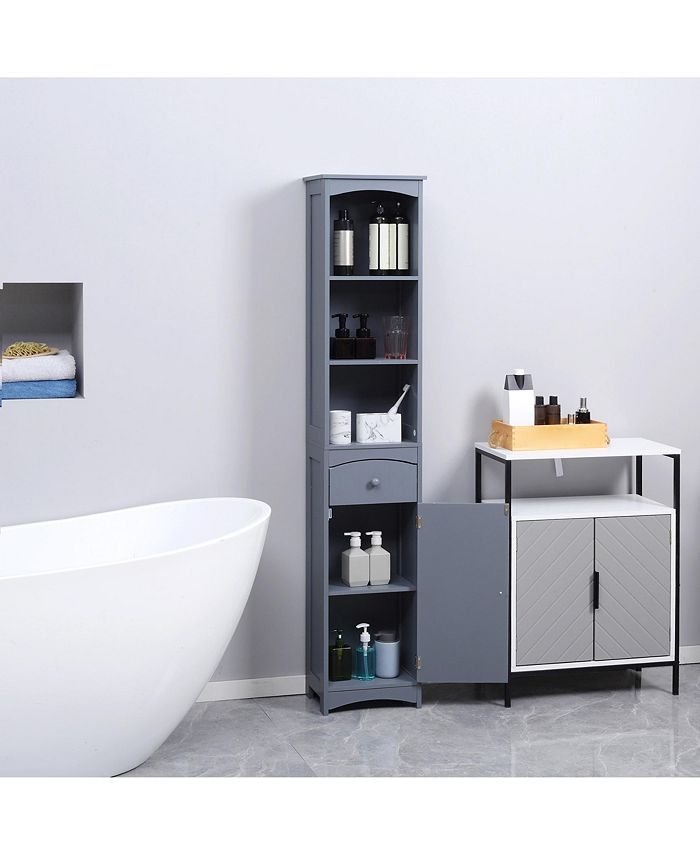 Bathroom Storage Free Standing Bath Storage Unit, Tall