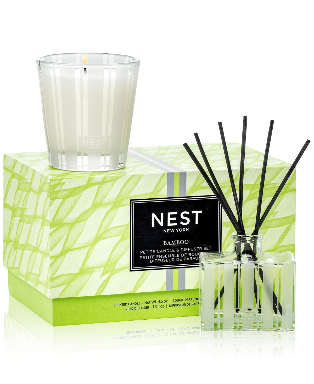 2-Pc. Bamboo Petite Candle & Diffuser Set