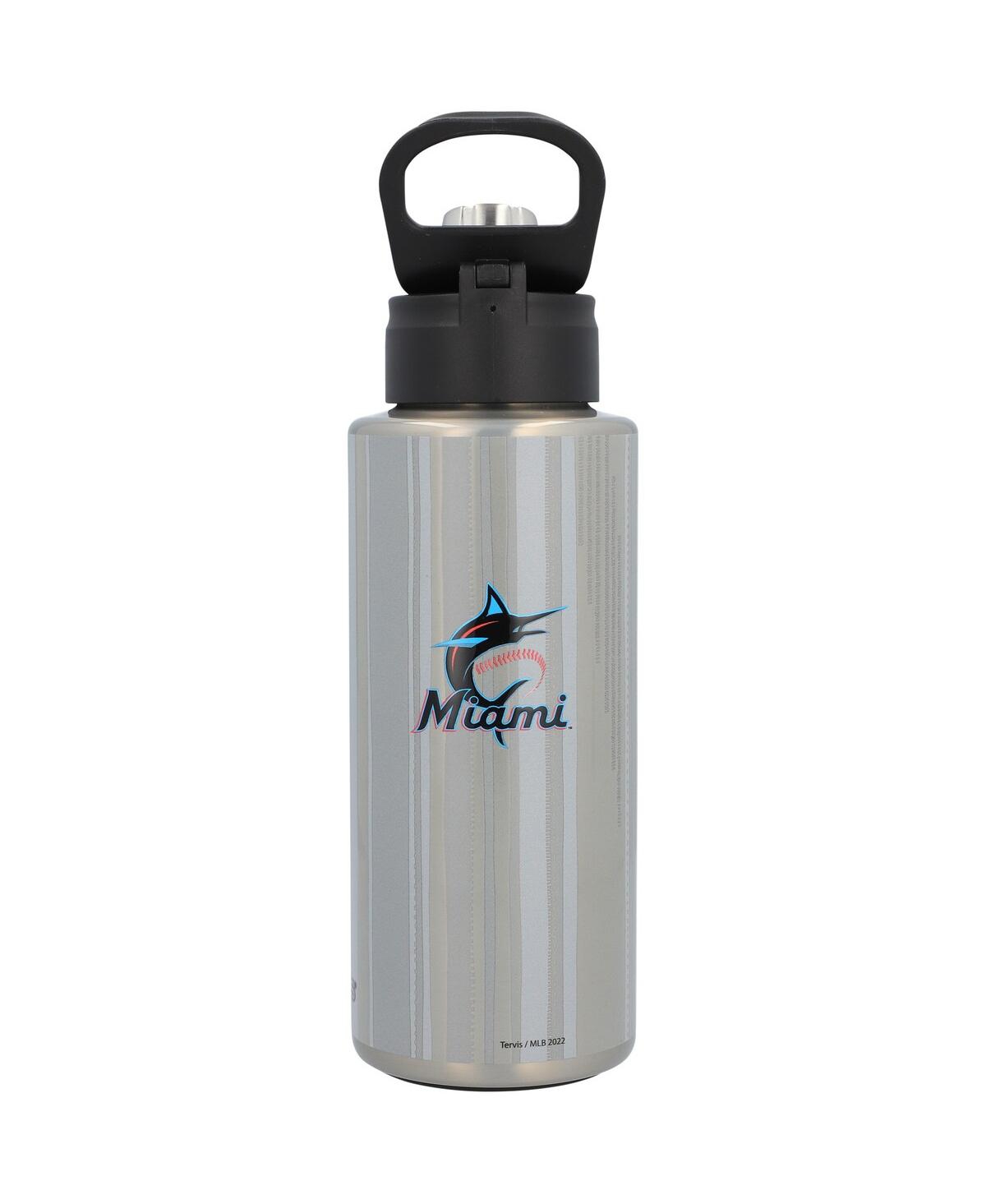 Tervis Tumbler Miami Marlins 32 oz All In Wide Mouth Water Bottle In Black,gray