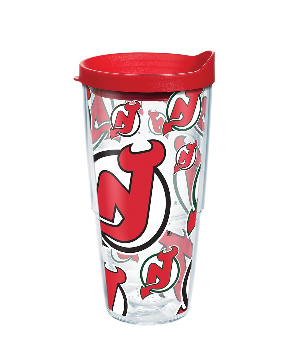 Tervis Tumbler New Jersey Devils 24 oz All Over Classic Tumbler In Red