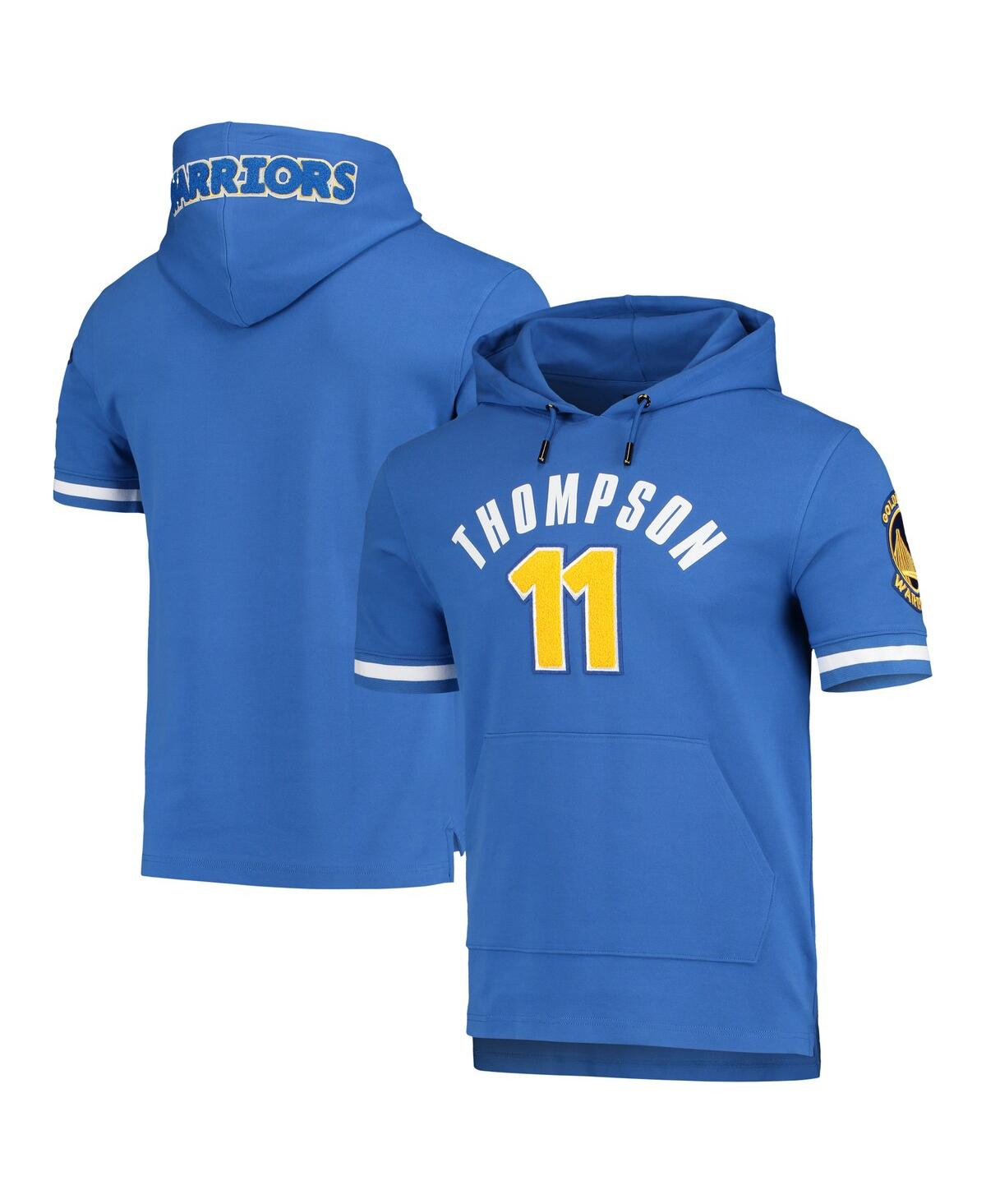 Shop Pro Standard Men's  Klay Thompson Royal Golden State Warriors Name And Number Short Sleeve Pullover H