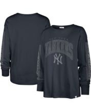 Women's Touch Navy New York Yankees Halftime Back Wrap Top V-Neck T-Shirt Size: Extra Small
