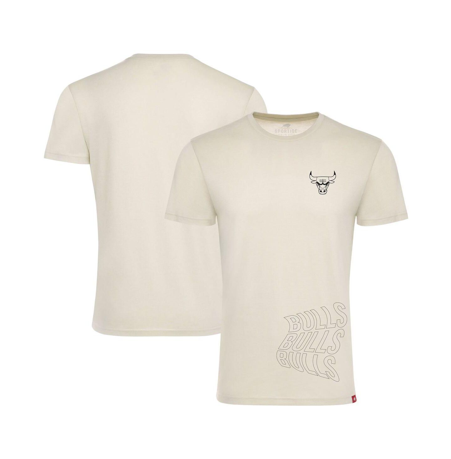 Футболка Sportiqe Cream Chicago Bulls 1966 Collection Comfy Tri-Blend — фото 1