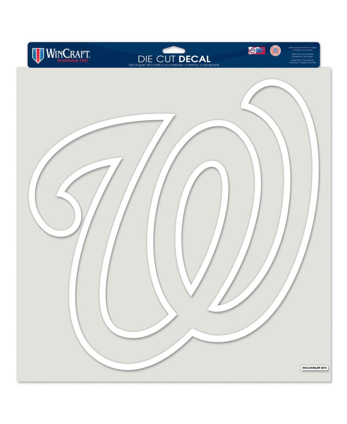 Wincraft Washington Nationals 17" X 17" Perfect Cut Decal In White