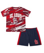 Outerstuff Infant Navy/Heather Gray Los Angeles Angels Ground Out Baller Raglan T-Shirt and Shorts Set