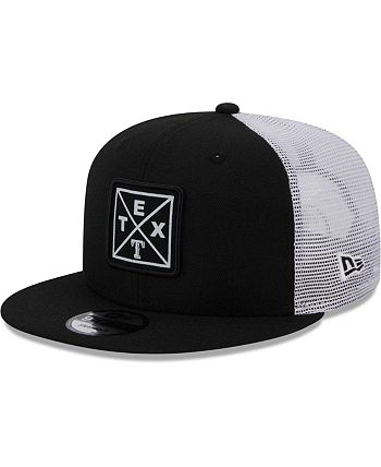 New Era Texas Rangers Heather Black White 59FIFTY Fitted Cap - Macy's