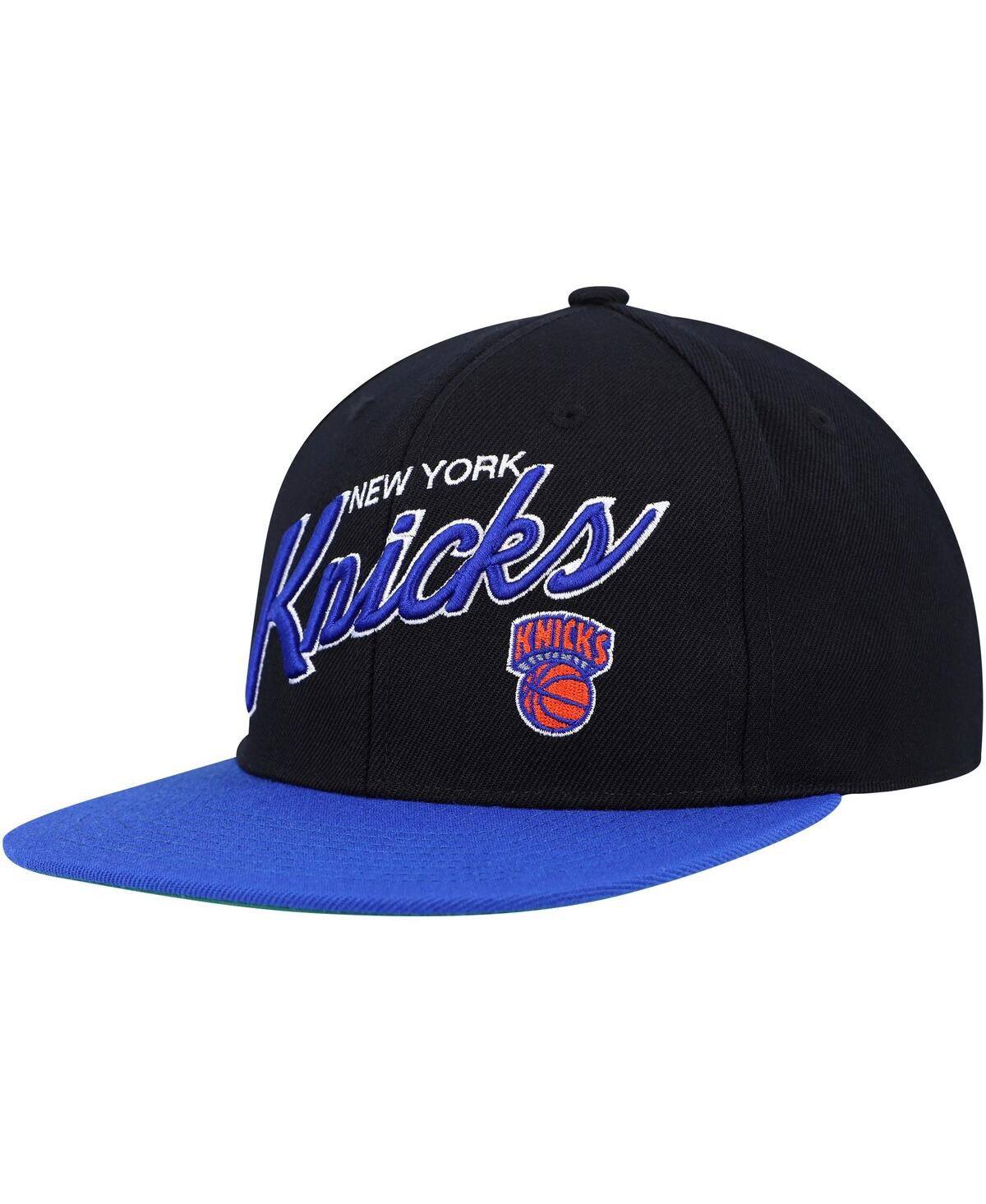 New York Knicks 2T-HEATHER STRAPBACK Hat Mitchell & Ness