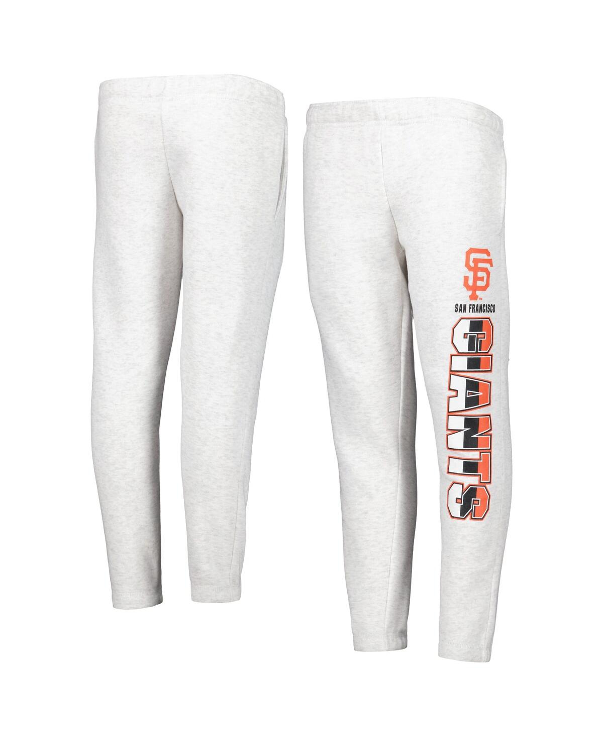 Shop Outerstuff Big Boys And Girls Ash San Francisco Giants Game Time Fleece Pants