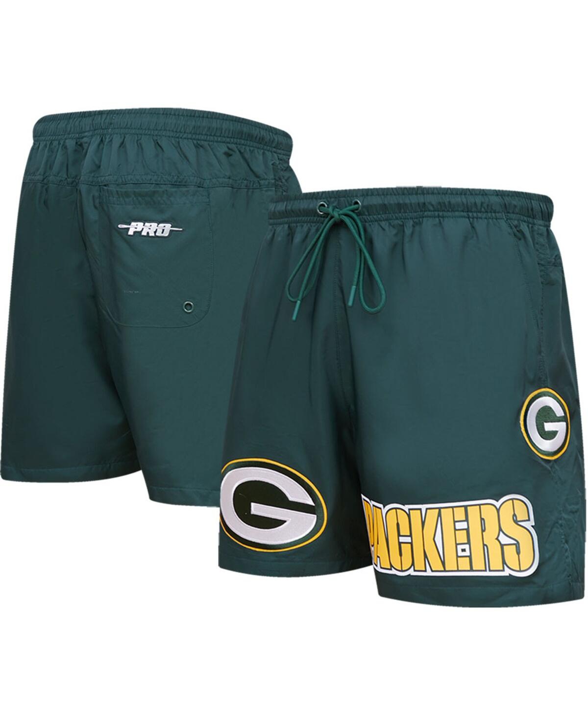 Shop Pro Standard Men's  Green Green Bay Packers Woven Shorts