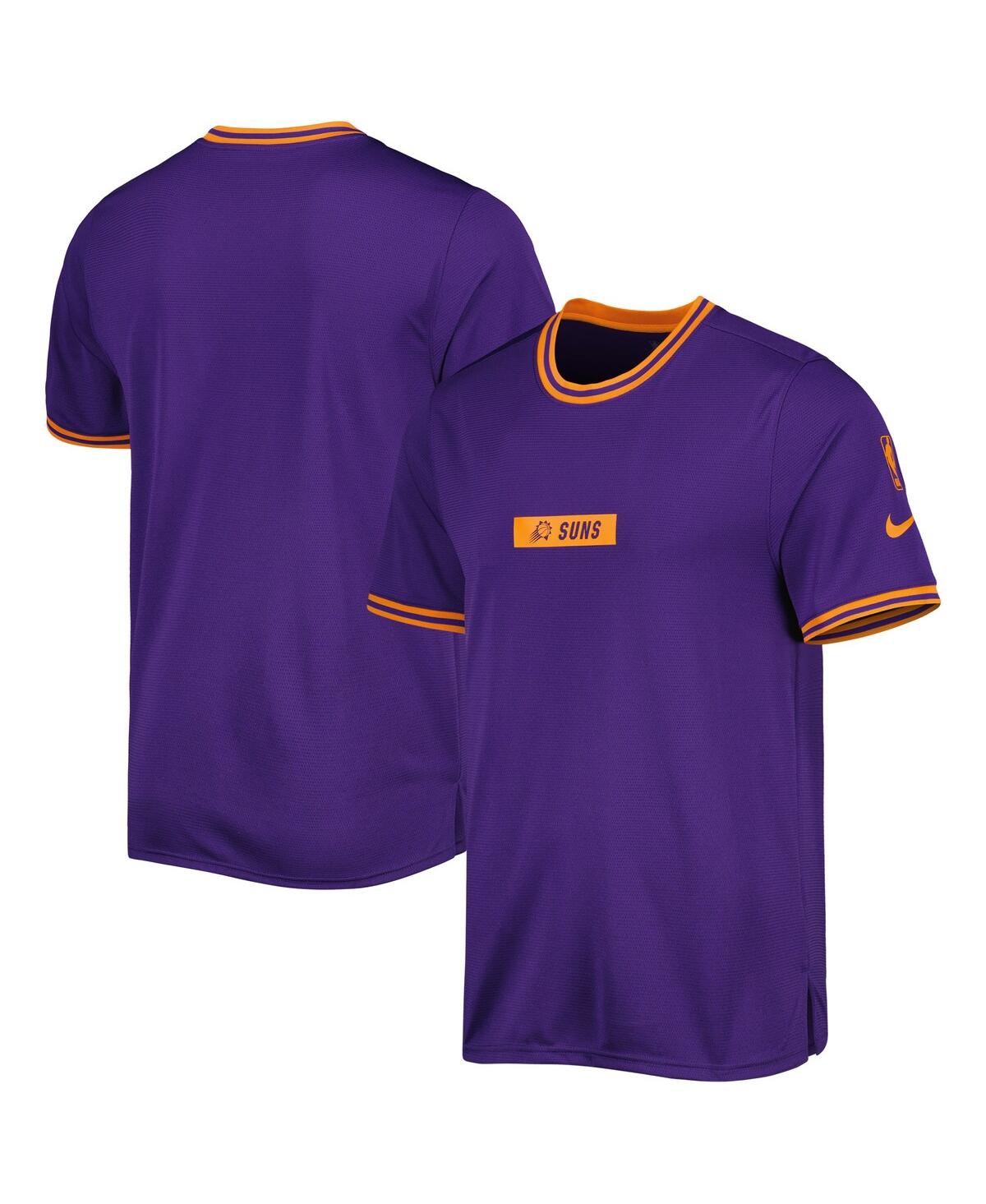 Shop Nike Men's  Purple Phoenix Suns Courtside Dna Performance T-shirt